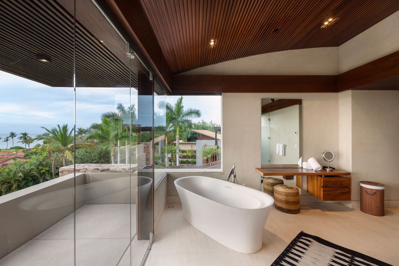 Casa Herradura – 6-Bedroom Golf-View Villa in Lagos del Mar, Punta Mita — outdoor living and pool area — luxury villa in Punta Mita