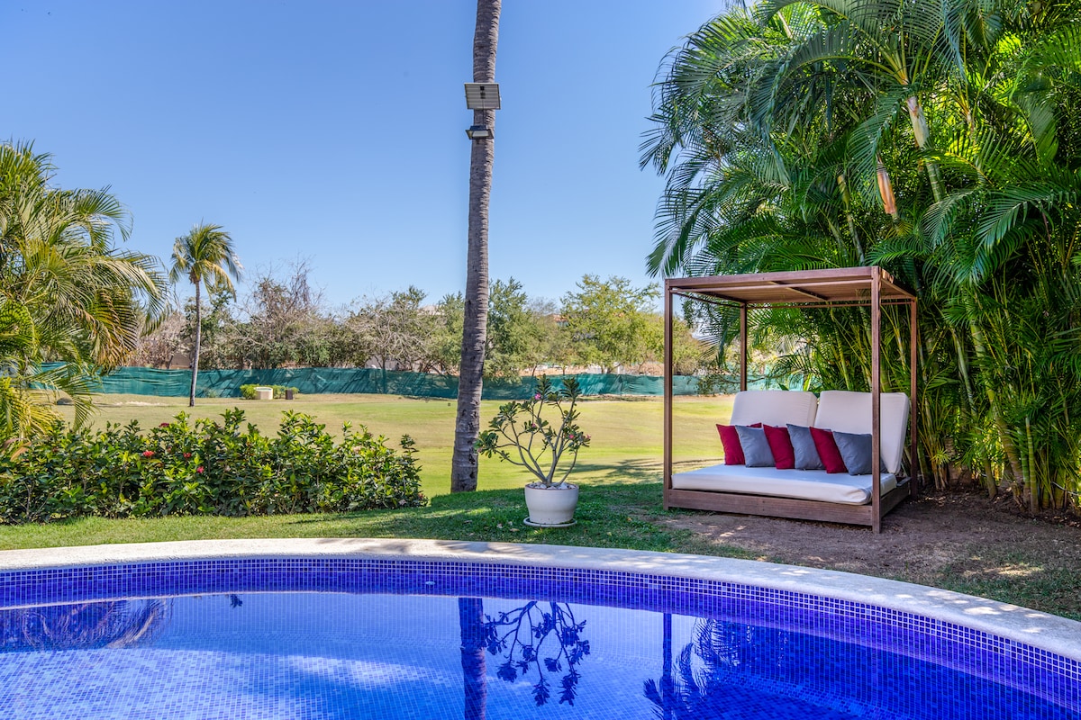 Villa Serenata – 4-Bedroom Golf-View Villa in La Serenata, Punta Mita — interior living spaces — luxury villa in Punta Mita