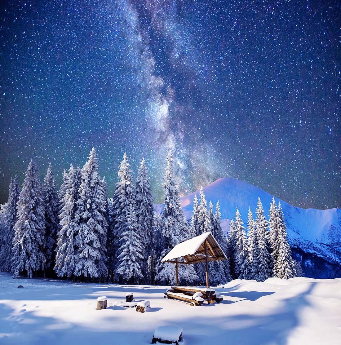 Luxury chalet interior — alpine stay
